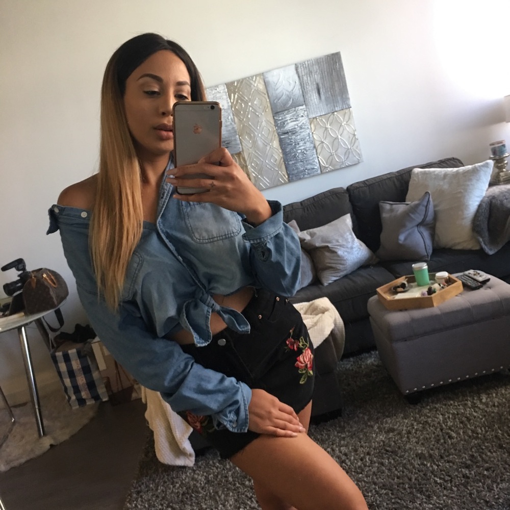 Denim Mini Skirt